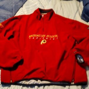 Washington Redskins NFL Pullover Quarterzip Windbreaker Medium - Not Commanders